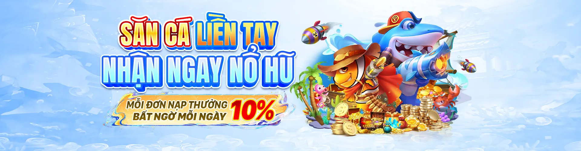 Hình ảnh game bắn cá 98 Win Nổ Hũ với đồ họa sắc nét và nhiều loại cá